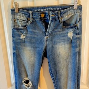 Articles Of Society Distressed Skinny Jeans